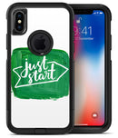 Just Start Green Paint - iPhone X OtterBox Case & Skin Kits