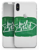 Just Start Green Paint - iPhone X Skin-Kit