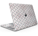 Karamfila Marble & Rose Gold Chevron v14 - Skin Decal Wrap Kit Compatible with the Apple MacBook Pro, Pro with Touch Bar or Air (11", 12", 13", 15" & 16" - All Versions Available)