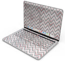 Karamfila Marble & Rose Gold Chevron v14 - Skin Decal Wrap Kit Compatible with the Apple MacBook Pro, Pro with Touch Bar or Air (11", 12", 13", 15" & 16" - All Versions Available)
