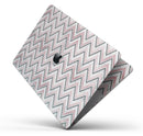 Karamfila Marble & Rose Gold Chevron v14 - Skin Decal Wrap Kit Compatible with the Apple MacBook Pro, Pro with Touch Bar or Air (11", 12", 13", 15" & 16" - All Versions Available)