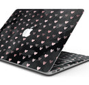 Karamfila Marble & Rose Gold Hearts v11 - Skin Decal Wrap Kit Compatible with the Apple MacBook Pro, Pro with Touch Bar or Air (11", 12", 13", 15" & 16" - All Versions Available)