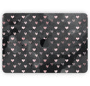 Karamfila Marble & Rose Gold Hearts v11 - Skin Decal Wrap Kit Compatible with the Apple MacBook Pro, Pro with Touch Bar or Air (11", 12", 13", 15" & 16" - All Versions Available)