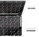 Karamfila Marble & Rose Gold Hearts v11 - Skin Decal Wrap Kit Compatible with the Apple MacBook Pro, Pro with Touch Bar or Air (11", 12", 13", 15" & 16" - All Versions Available)