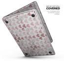 Karamfila Marble & Rose Gold Hearts v3 - Skin Decal Wrap Kit Compatible with the Apple MacBook Pro, Pro with Touch Bar or Air (11", 12", 13", 15" & 16" - All Versions Available)
