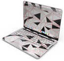 Karamfila Marble & Rose Gold v2 - Skin Decal Wrap Kit Compatible with the Apple MacBook Pro, Pro with Touch Bar or Air (11", 12", 13", 15" & 16" - All Versions Available)