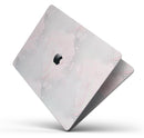 Karamfila Silver & Pink Marble V12 - Skin Decal Wrap Kit Compatible with the Apple MacBook Pro, Pro with Touch Bar or Air (11", 12", 13", 15" & 16" - All Versions Available)
