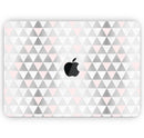 Karamfila Silver & Pink Marble V13 - Skin Decal Wrap Kit Compatible with the Apple MacBook Pro, Pro with Touch Bar or Air (11", 12", 13", 15" & 16" - All Versions Available)