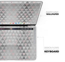 Karamfila Silver & Pink Marble V13 - Skin Decal Wrap Kit Compatible with the Apple MacBook Pro, Pro with Touch Bar or Air (11", 12", 13", 15" & 16" - All Versions Available)