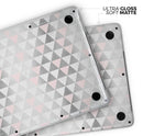 Karamfila Silver & Pink Marble V13 - Skin Decal Wrap Kit Compatible with the Apple MacBook Pro, Pro with Touch Bar or Air (11", 12", 13", 15" & 16" - All Versions Available)