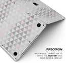 Karamfila Silver & Pink Marble V13 - Skin Decal Wrap Kit Compatible with the Apple MacBook Pro, Pro with Touch Bar or Air (11", 12", 13", 15" & 16" - All Versions Available)