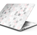 Karamfila Silver & Pink Marble V14 - Skin Decal Wrap Kit Compatible with the Apple MacBook Pro, Pro with Touch Bar or Air (11", 12", 13", 15" & 16" - All Versions Available)