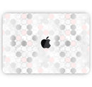 Karamfila Silver & Pink Marble V14 - Skin Decal Wrap Kit Compatible with the Apple MacBook Pro, Pro with Touch Bar or Air (11", 12", 13", 15" & 16" - All Versions Available)