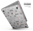 Karamfila Silver & Pink Marble V14 - Skin Decal Wrap Kit Compatible with the Apple MacBook Pro, Pro with Touch Bar or Air (11", 12", 13", 15" & 16" - All Versions Available)