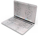 Karamfila Silver & Pink Marble V15 - Skin Decal Wrap Kit Compatible with the Apple MacBook Pro, Pro with Touch Bar or Air (11", 12", 13", 15" & 16" - All Versions Available)