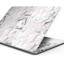 Karamfila Silver & Pink Marble V1 - Skin Decal Wrap Kit Compatible with the Apple MacBook Pro, Pro with Touch Bar or Air (11", 12", 13", 15" & 16" - All Versions Available)