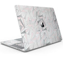 Karamfila Silver & Pink Marble V1 - Skin Decal Wrap Kit Compatible with the Apple MacBook Pro, Pro with Touch Bar or Air (11", 12", 13", 15" & 16" - All Versions Available)