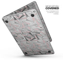 Karamfila Silver & Pink Marble V1 - Skin Decal Wrap Kit Compatible with the Apple MacBook Pro, Pro with Touch Bar or Air (11", 12", 13", 15" & 16" - All Versions Available)
