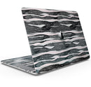 Karamfila Silver & Pink Marble V5 - Skin Decal Wrap Kit Compatible with the Apple MacBook Pro, Pro with Touch Bar or Air (11", 12", 13", 15" & 16" - All Versions Available)