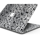 Karamfila Silver & Pink Marble V9 - Skin Decal Wrap Kit Compatible with the Apple MacBook Pro, Pro with Touch Bar or Air (11", 12", 13", 15" & 16" - All Versions Available)