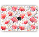 Karamfila Watercolo Poppies V26 - Skin Decal Wrap Kit Compatible with the Apple MacBook Pro, Pro with Touch Bar or Air (11", 12", 13", 15" & 16" - All Versions Available)