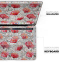 Karamfila Watercolo Poppies V26 - Skin Decal Wrap Kit Compatible with the Apple MacBook Pro, Pro with Touch Bar or Air (11", 12", 13", 15" & 16" - All Versions Available)