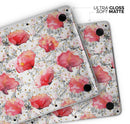 Karamfila Watercolo Poppies V26 - Skin Decal Wrap Kit Compatible with the Apple MacBook Pro, Pro with Touch Bar or Air (11", 12", 13", 15" & 16" - All Versions Available)