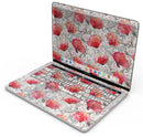 Karamfila Watercolo Poppies V26 - Skin Decal Wrap Kit Compatible with the Apple MacBook Pro, Pro with Touch Bar or Air (11", 12", 13", 15" & 16" - All Versions Available)