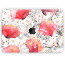 Karamfila Watercolo Poppies V29 - Skin Decal Wrap Kit Compatible with the Apple MacBook Pro, Pro with Touch Bar or Air (11", 12", 13", 15" & 16" - All Versions Available)