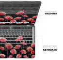 Karamfila Watercolo Poppies V7 - Skin Decal Wrap Kit Compatible with the Apple MacBook Pro, Pro with Touch Bar or Air (11", 12", 13", 15" & 16" - All Versions Available)