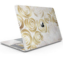 Karamfila Watercolor & Gold V14 - Skin Decal Wrap Kit Compatible with the Apple MacBook Pro, Pro with Touch Bar or Air (11", 12", 13", 15" & 16" - All Versions Available)