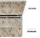 Karamfila Watercolor & Gold V1 - Skin Decal Wrap Kit Compatible with the Apple MacBook Pro, Pro with Touch Bar or Air (11", 12", 13", 15" & 16" - All Versions Available)