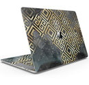 Karamfila Watercolor & Gold V2 - Skin Decal Wrap Kit Compatible with the Apple MacBook Pro, Pro with Touch Bar or Air (11", 12", 13", 15" & 16" - All Versions Available)