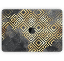 Karamfila Watercolor & Gold V2 - Skin Decal Wrap Kit Compatible with the Apple MacBook Pro, Pro with Touch Bar or Air (11", 12", 13", 15" & 16" - All Versions Available)