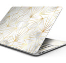 Karamfila Watercolor & Gold V4 - Skin Decal Wrap Kit Compatible with the Apple MacBook Pro, Pro with Touch Bar or Air (11", 12", 13", 15" & 16" - All Versions Available)