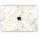 Karamfila Watercolor & Gold V4 - Skin Decal Wrap Kit Compatible with the Apple MacBook Pro, Pro with Touch Bar or Air (11", 12", 13", 15" & 16" - All Versions Available)