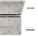 Karamfila Watercolor & Gold V4 - Skin Decal Wrap Kit Compatible with the Apple MacBook Pro, Pro with Touch Bar or Air (11", 12", 13", 15" & 16" - All Versions Available)