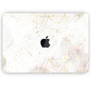 Karamfila Watercolor & Gold V5 - Skin Decal Wrap Kit Compatible with the Apple MacBook Pro, Pro with Touch Bar or Air (11", 12", 13", 15" & 16" - All Versions Available)