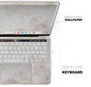 Karamfila Watercolor & Gold V5 - Skin Decal Wrap Kit Compatible with the Apple MacBook Pro, Pro with Touch Bar or Air (11", 12", 13", 15" & 16" - All Versions Available)
