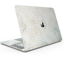 Karamfila Watercolor & Gold V8 - Skin Decal Wrap Kit Compatible with the Apple MacBook Pro, Pro with Touch Bar or Air (11", 12", 13", 15" & 16" - All Versions Available)