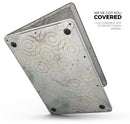 Karamfila Watercolor & Gold V8 - Skin Decal Wrap Kit Compatible with the Apple MacBook Pro, Pro with Touch Bar or Air (11", 12", 13", 15" & 16" - All Versions Available)