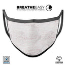 Karamfila Blotched Marble & Rose Gold v1 - Made in USA Mouth Cover Unisex Anti-Dust Cotton Blend Reusable & Washable Face Mask with Adjustable Sizing for Adult or Child