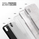 Karamfila Blotched Marble & Rose Gold v1 - iPhone X Swappable Hybrid Case