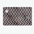 Karamfila Marble & Rose Gold Chevron v10 - Premium Protective Decal Skin-Kit for the Apple Credit Card