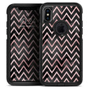 Karamfila Marble & Rose Gold Chevron v10 - Skin Kit for the iPhone OtterBox Cases