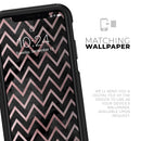 Karamfila Marble & Rose Gold Chevron v10 - Skin Kit for the iPhone OtterBox Cases