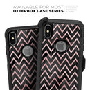 Karamfila Marble & Rose Gold Chevron v10 - Skin Kit for the iPhone OtterBox Cases