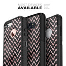 Karamfila Marble & Rose Gold Chevron v10 - Skin Kit for the iPhone OtterBox Cases