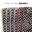 Karamfila Marble & Rose Gold Chevron v10  - Protective Skin Wrap & Decal – Compatible with iPhone SE to iPhone 17 Pro Max (All Models)