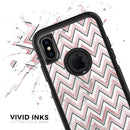Karamfila Marble & Rose Gold Chevron v14 - Skin Kit for the iPhone OtterBox Cases